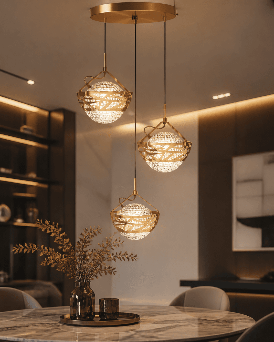 Modern 3-Light Cluster Pendant