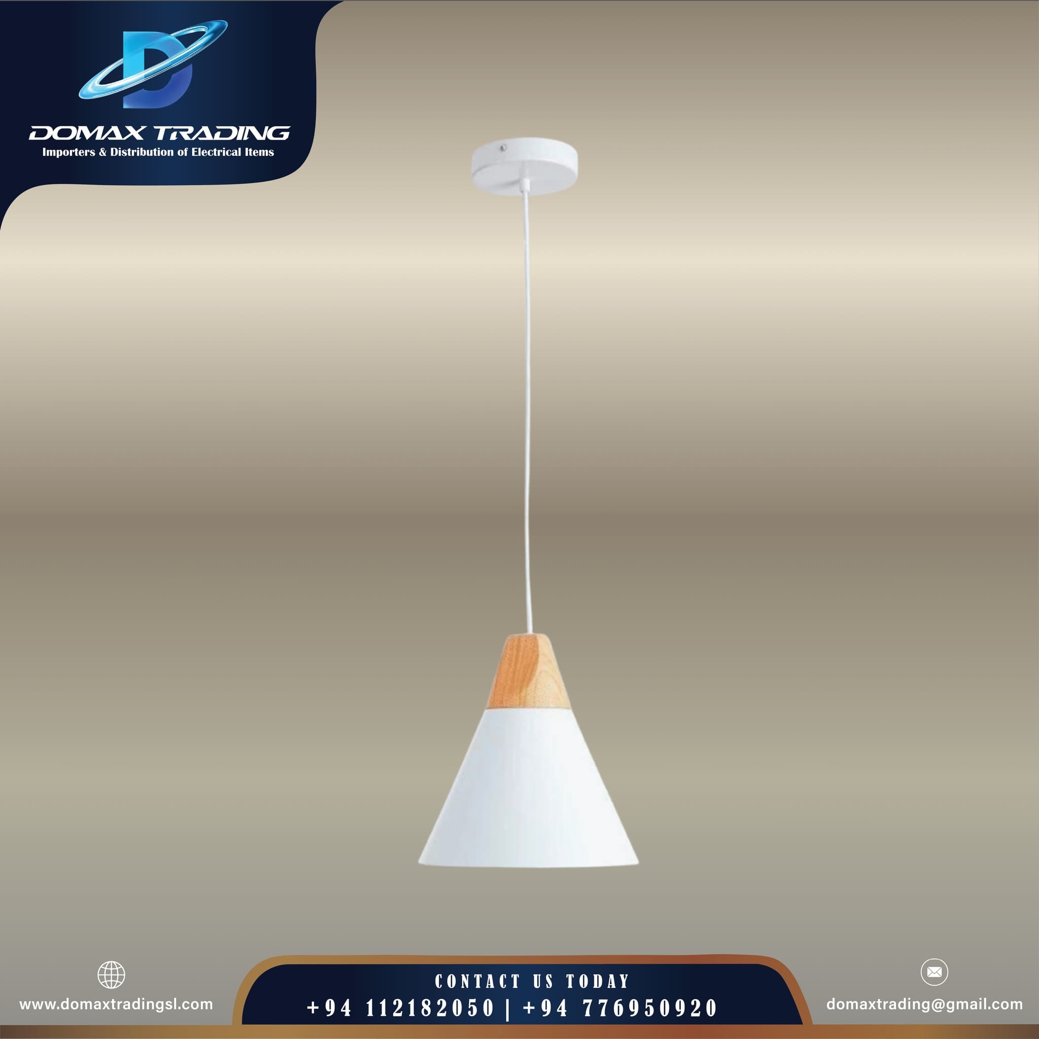 Nordic White Pendant Light view 2