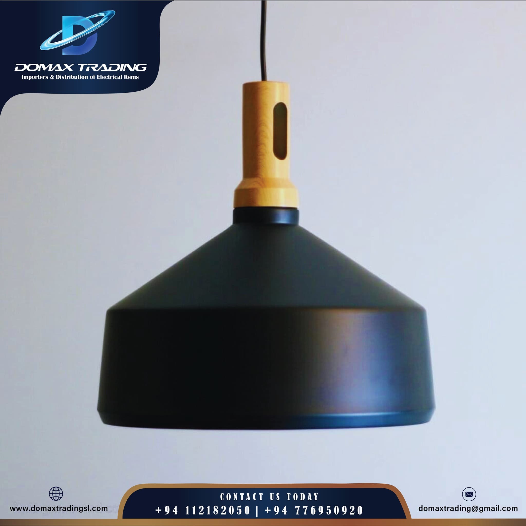 Nordic Black Pendant Light view 2