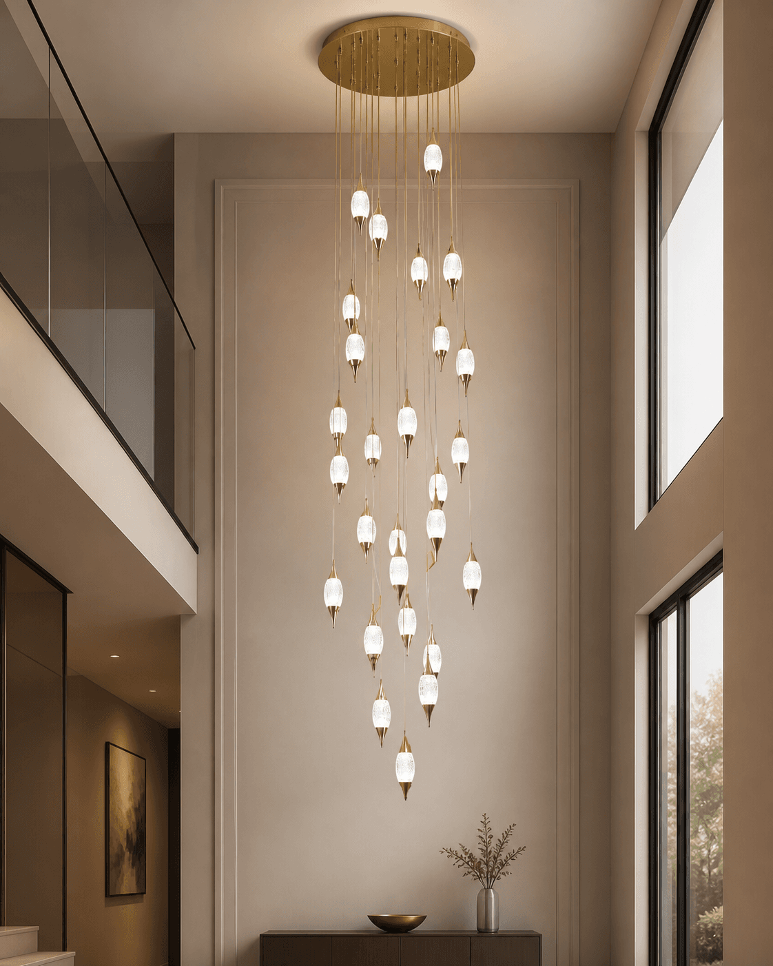 Luxury Raindrop Multi-Pendant Chandelier