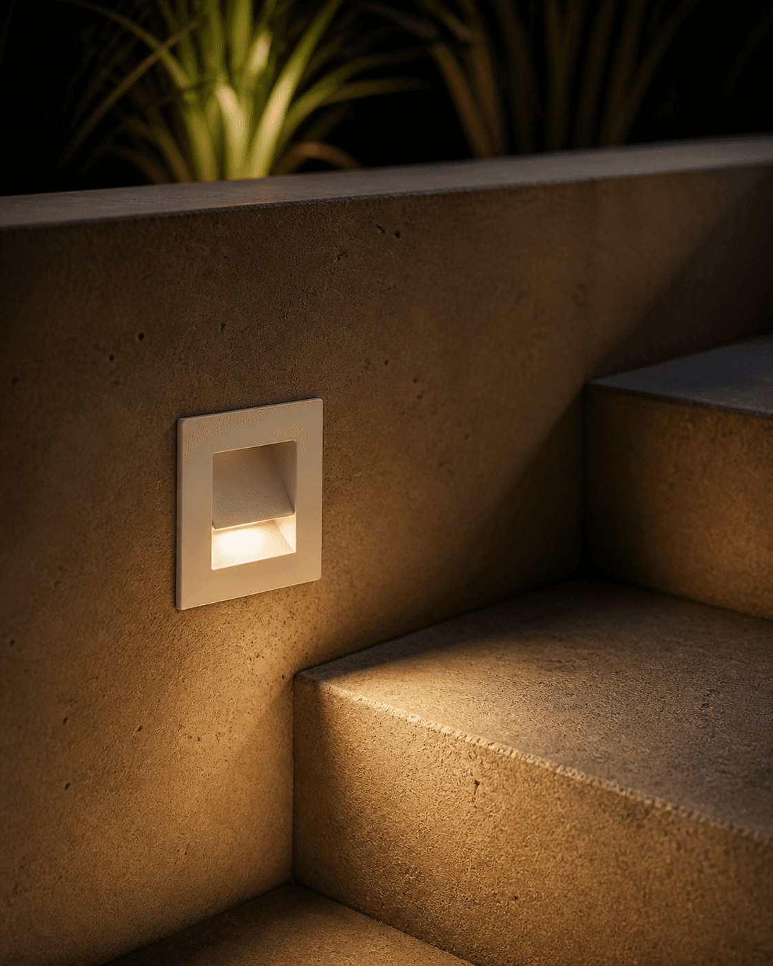 Square Recessed LED Step Light