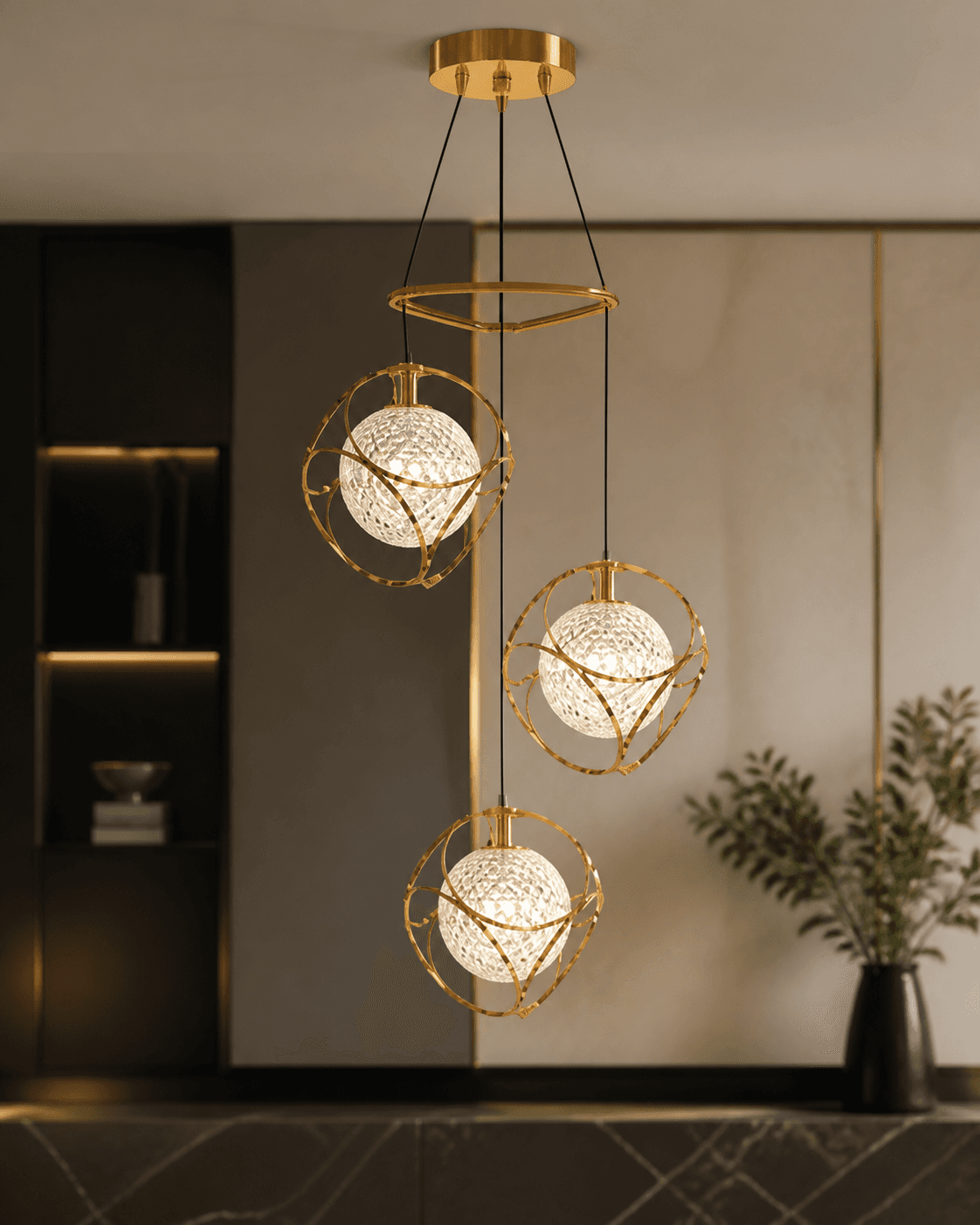 Modern Crystal Globe Pendant Chandelier