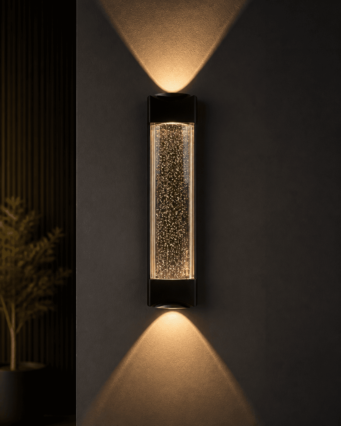 Crystal Bubble Up-Down Wall Light