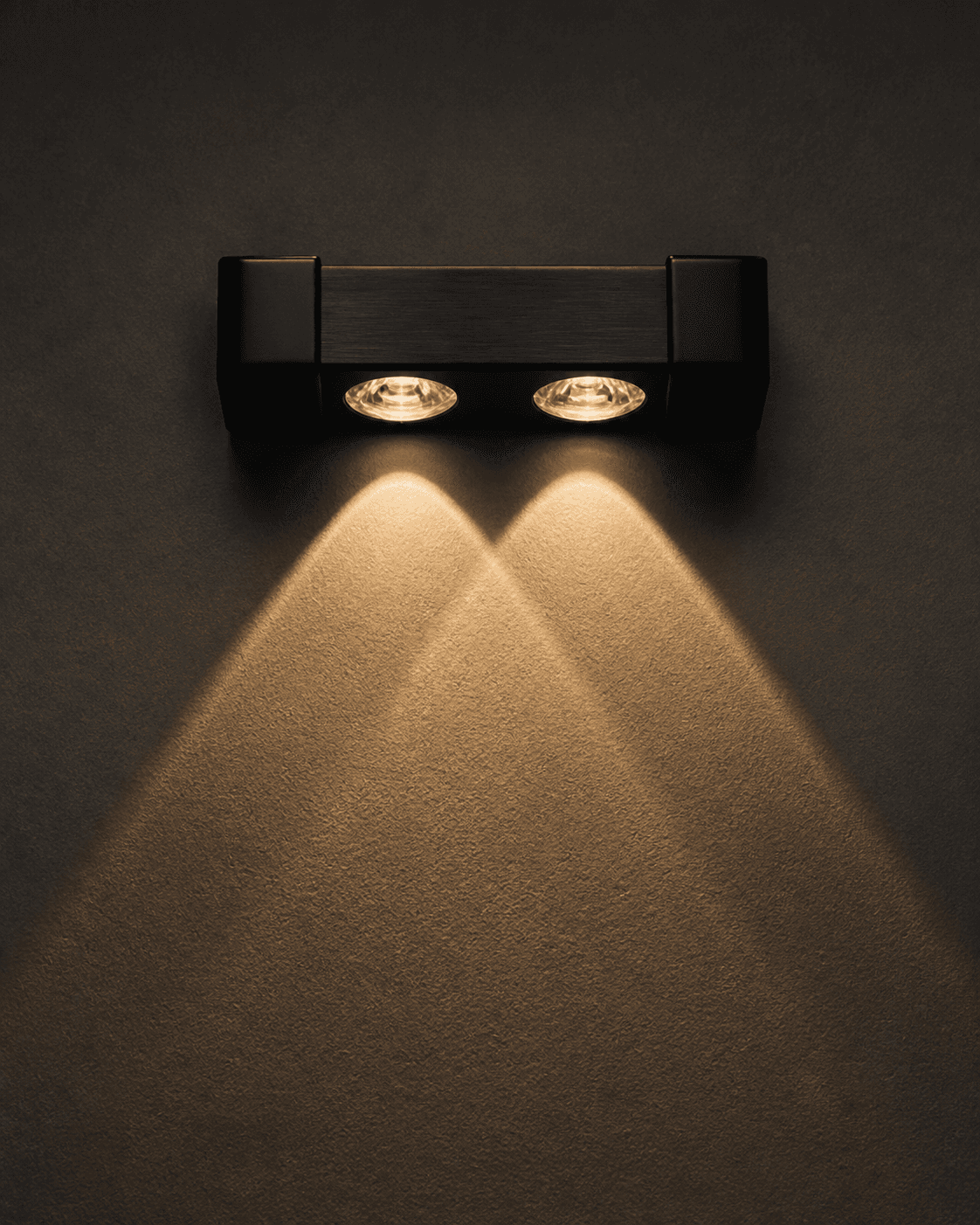 Dual Lens Crystal Up-Down Wall Light