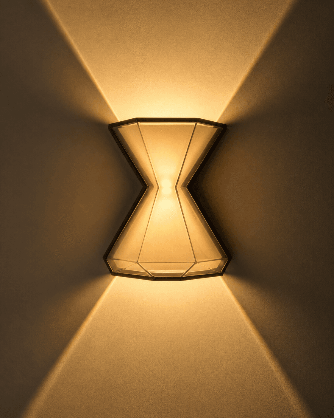 Geometric Crystal Up-Down Wall Light