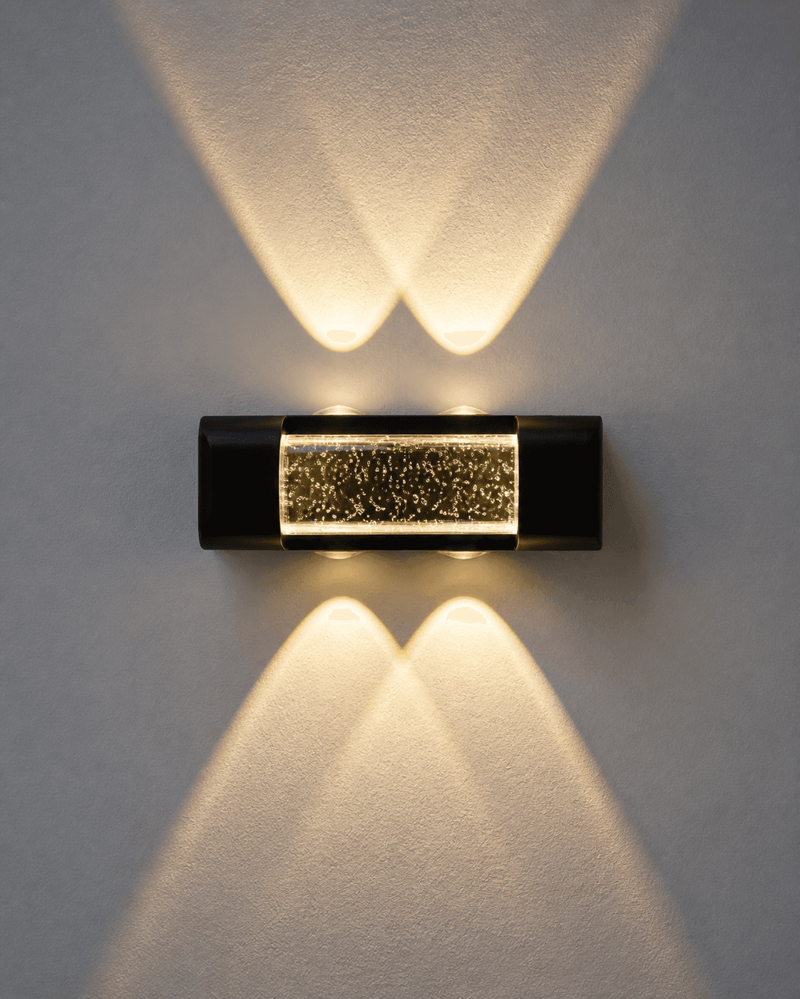 Bubble Crystal Dual Beam LED Wall Light