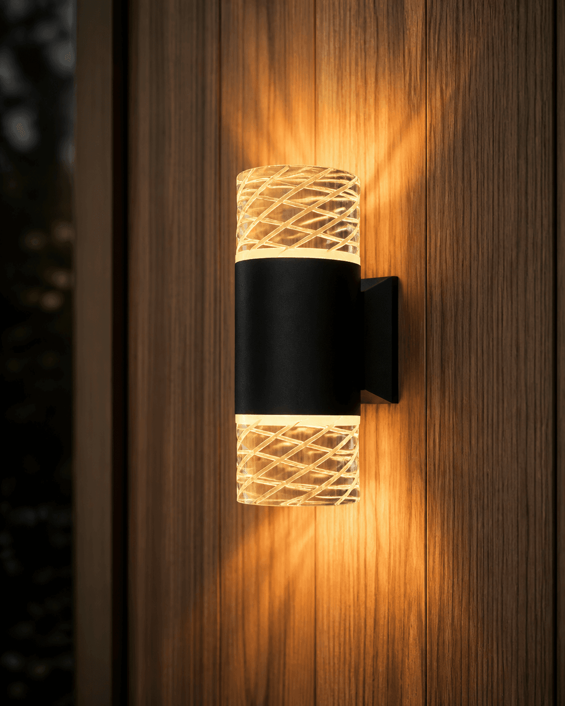 Spiral Crystal Dual Up-Down LED Wall Light