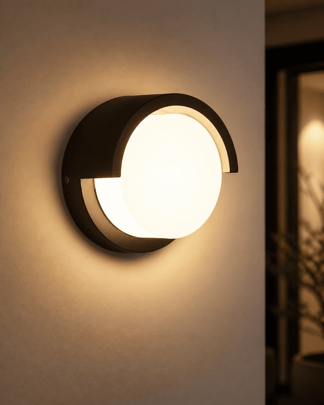 Modern Round Halo LED Wall Light