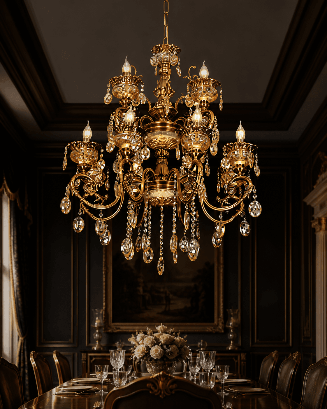 Luxury Traditional Crystal Chandelier