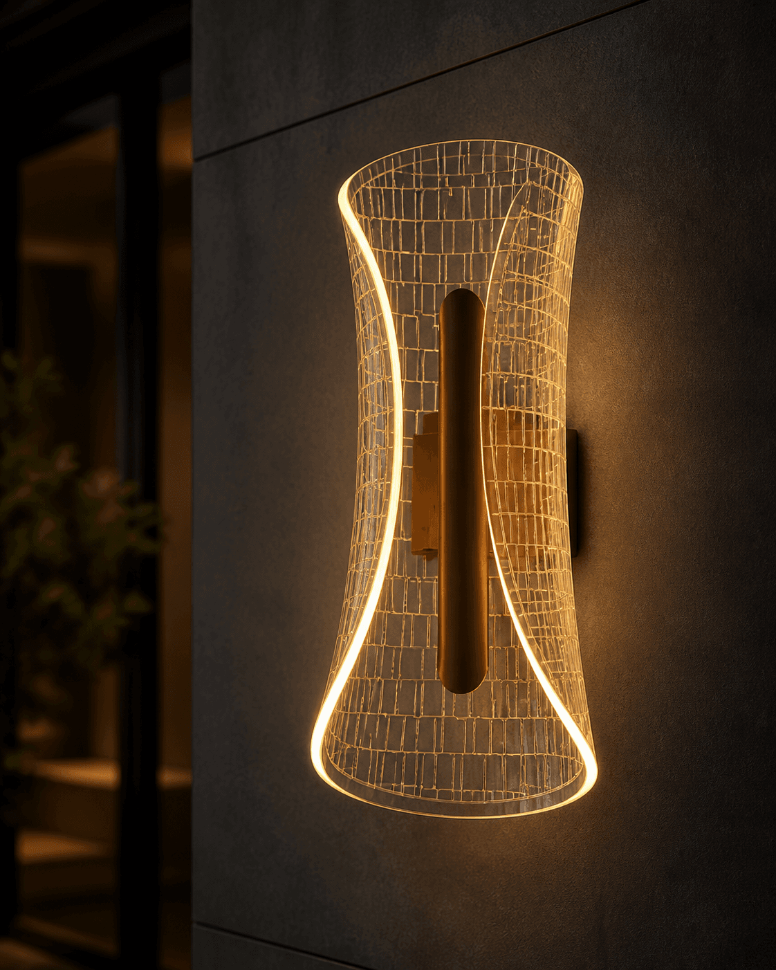 Modern Curved LED Wall Sconce