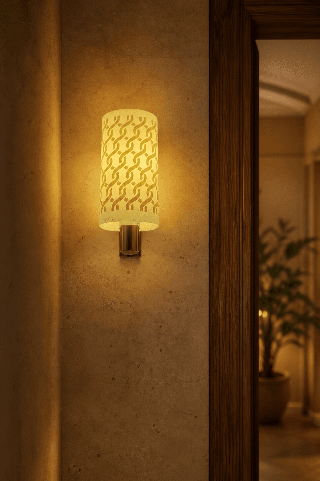 Modern Scroll Pattern Wall Sconce