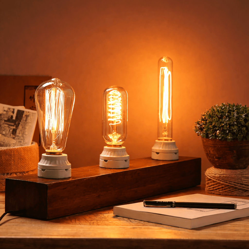 Industrial Edison Bulb Table Lamp view 2