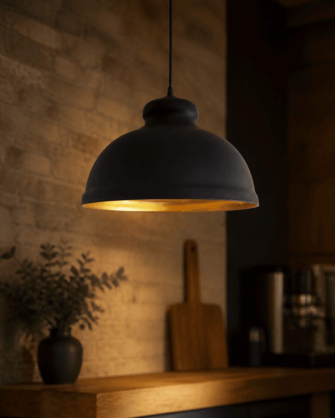 Industrial Black Pendant Light
